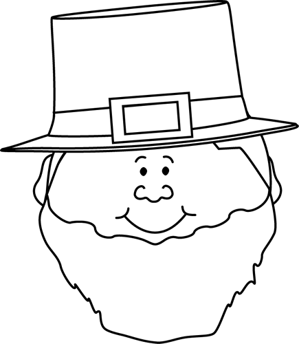 Black_and_White_Leprechaun_Face